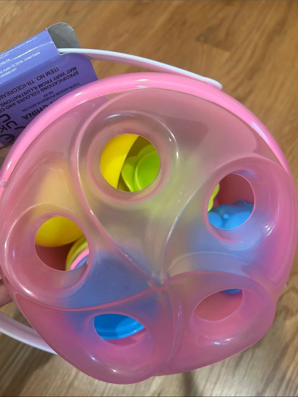 New Pink Ice Cream Cone Kids Pail and play set with Lid summer girls bucket